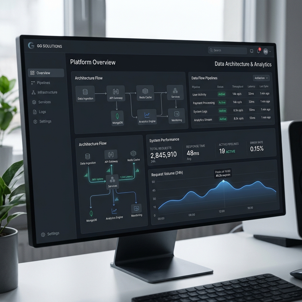 Plataforma de Arquitectura y Dashboards GG Solutions